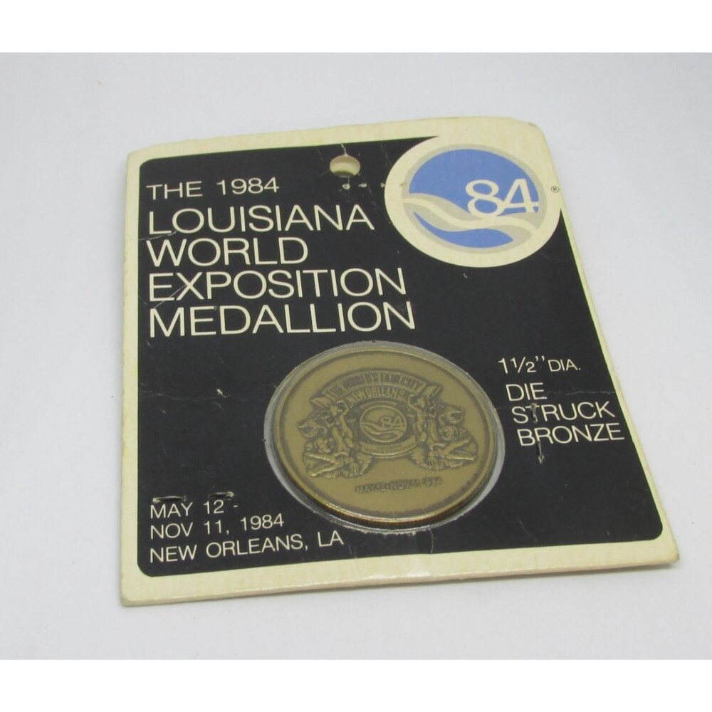 1984 NEW ORLEANS WORLD'S FAIR MEDALLION EXPOSITION Original Retail Packaging